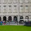 Part of the queue for the Book of Kells, Busking in Temple Bar, Dublin, Ireland - 12th August 2019