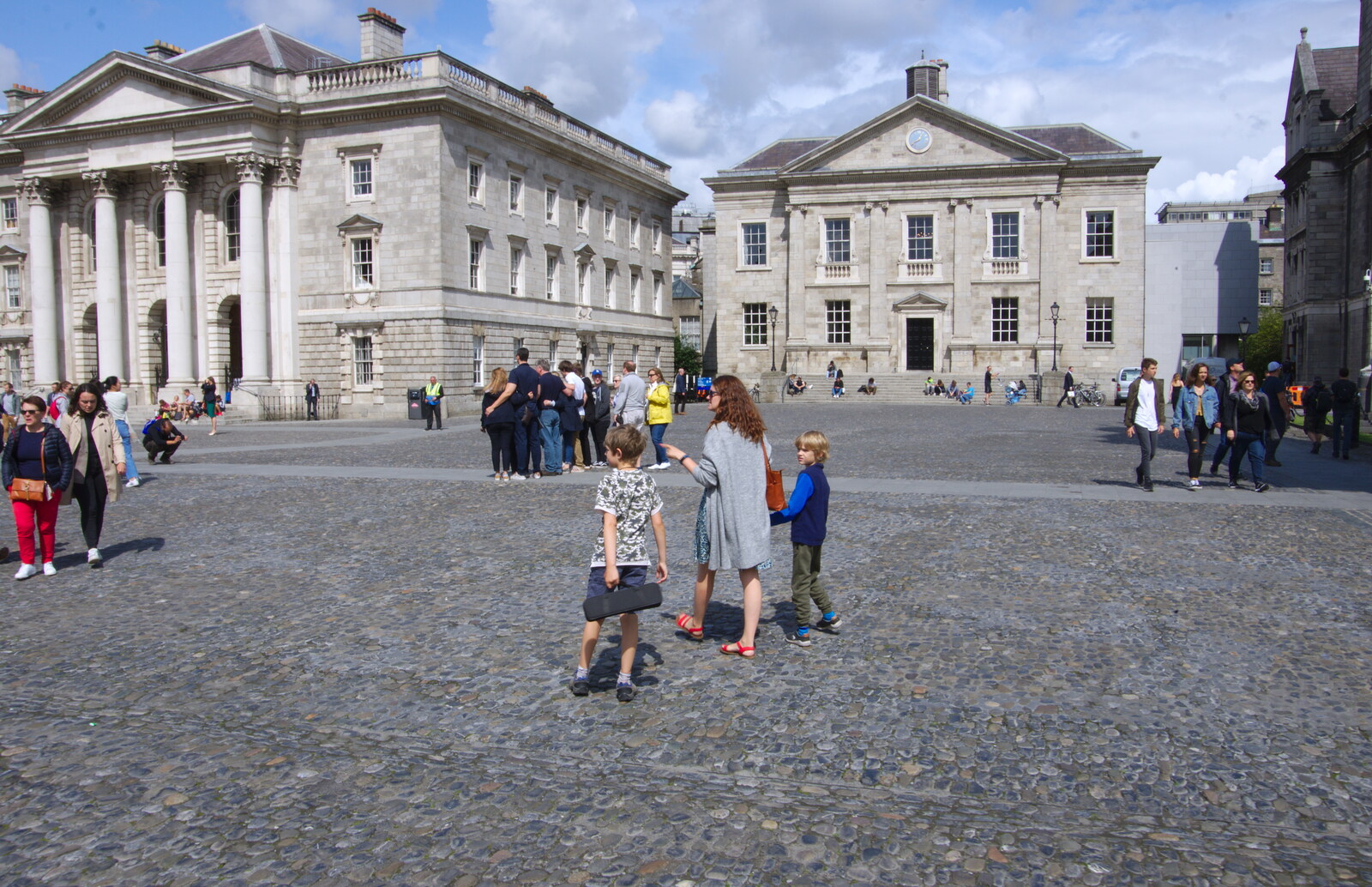 Roaming around Trinity College from Busking in Temple Bar, Dublin, Ireland - 12th August 2019