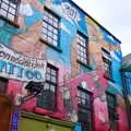 Massive wall art on Connected Ink tattoo, Busking in Temple Bar, Dublin, Ireland - 12th August 2019