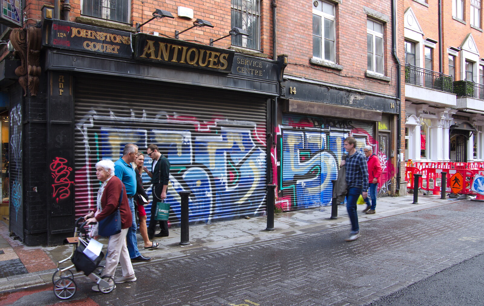 Derelict antique shop from Busking in Temple Bar, Dublin, Ireland - 12th August 2019