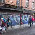 Derelict antique shop, Busking in Temple Bar, Dublin, Ireland - 12th August 2019