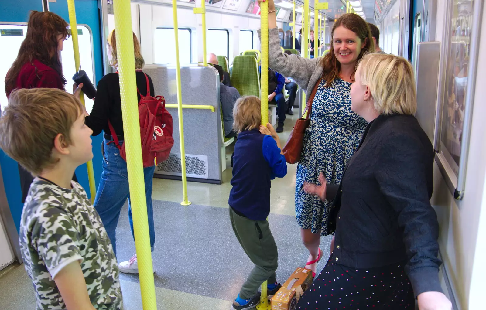 Back on a DART train, from Busking in Temple Bar, Dublin, Ireland - 12th August 2019