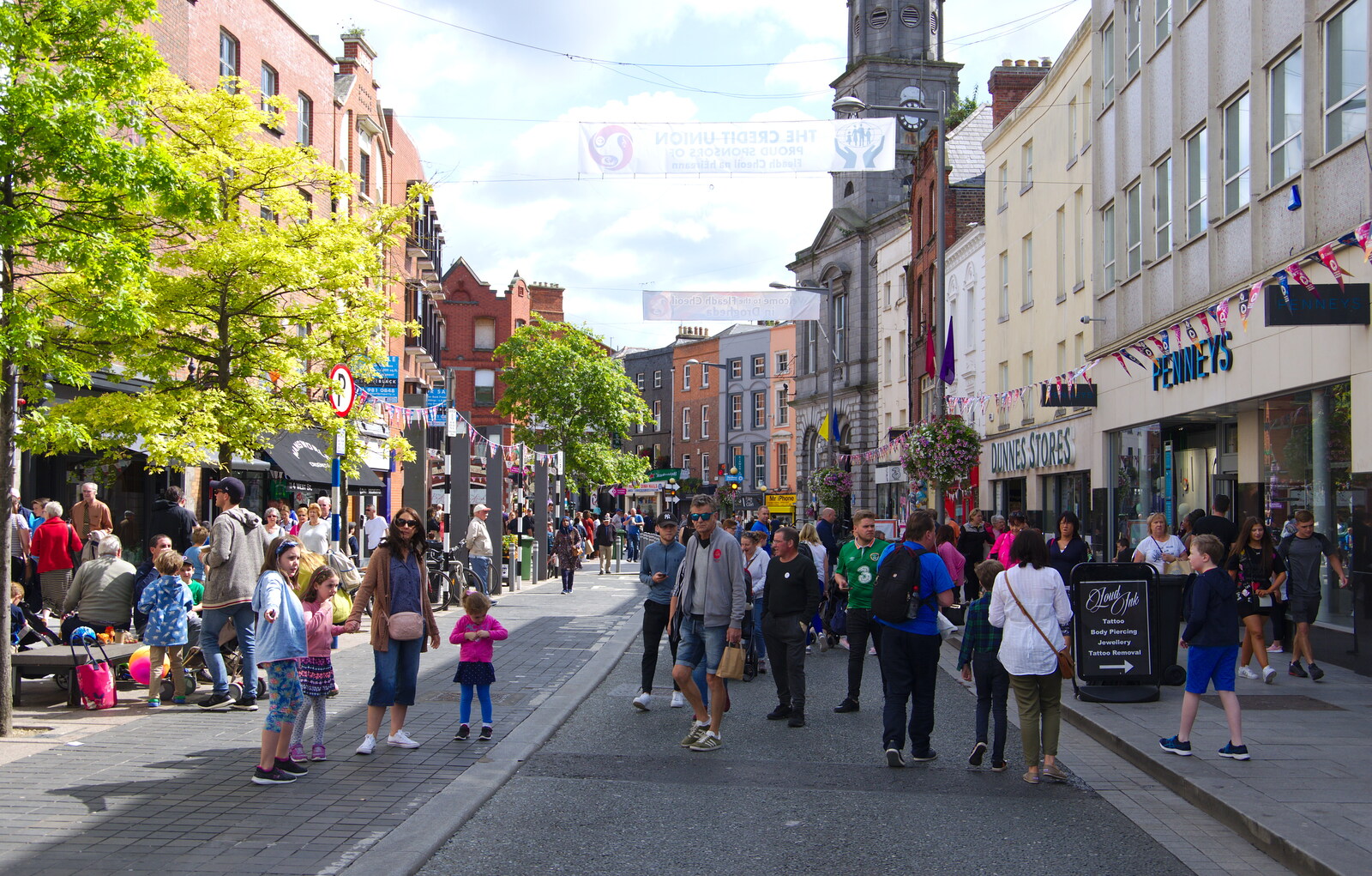 West Street, Drogheda from The Fleadh Cheoil na hÉireann, Droichead Átha, Co. Louth, Ireland - 13th August 2019