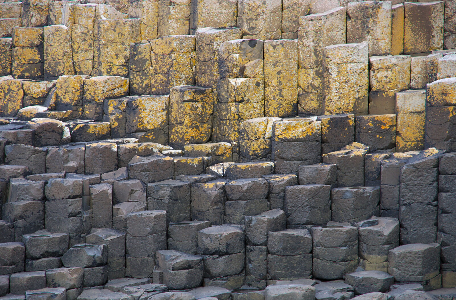 A nice arrangement of vertical hexagons from The Giant's Causeway, Bushmills, County Antrim, Northern Ireland - 14th August 2019
