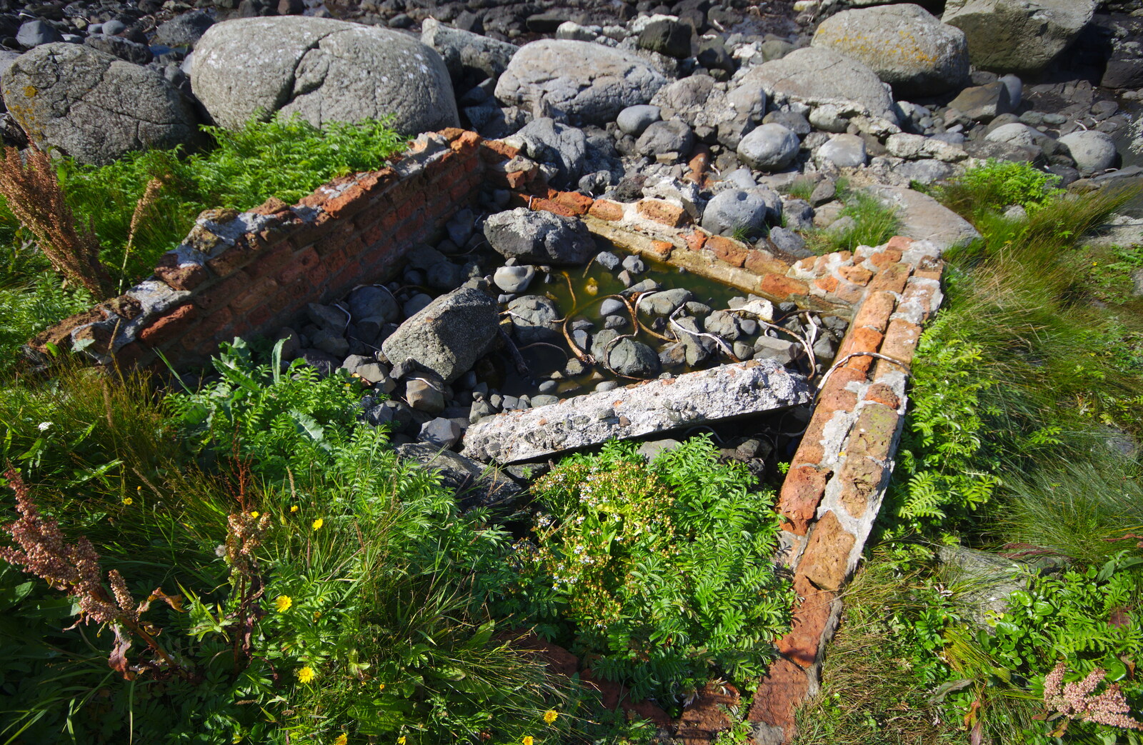 Some abandoned brickwork from The Giant's Causeway, Bushmills, County Antrim, Northern Ireland - 14th August 2019