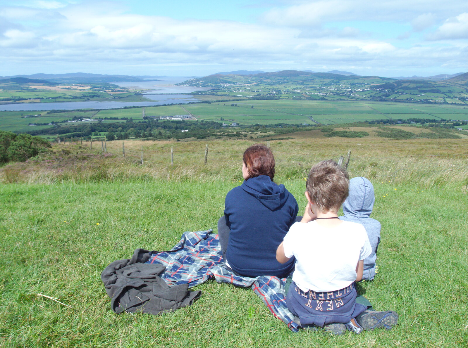 The gang look out over Lough Swilly from A Day in Derry, County Londonderry, Northern Ireland - 15th August 2019