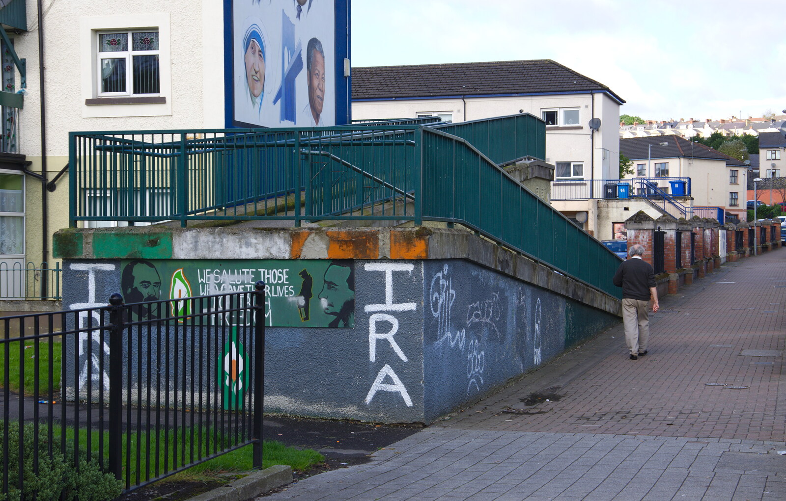 Some IRA graffiti from A Day in Derry, County Londonderry, Northern Ireland - 15th August 2019