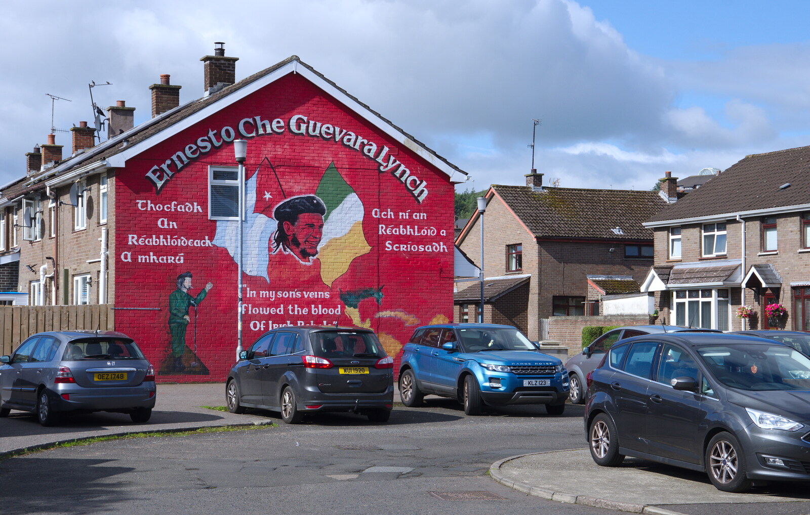 A mural dedicated to Ernesto 'Che Guevara' Lynch from A Day in Derry, County Londonderry, Northern Ireland - 15th August 2019