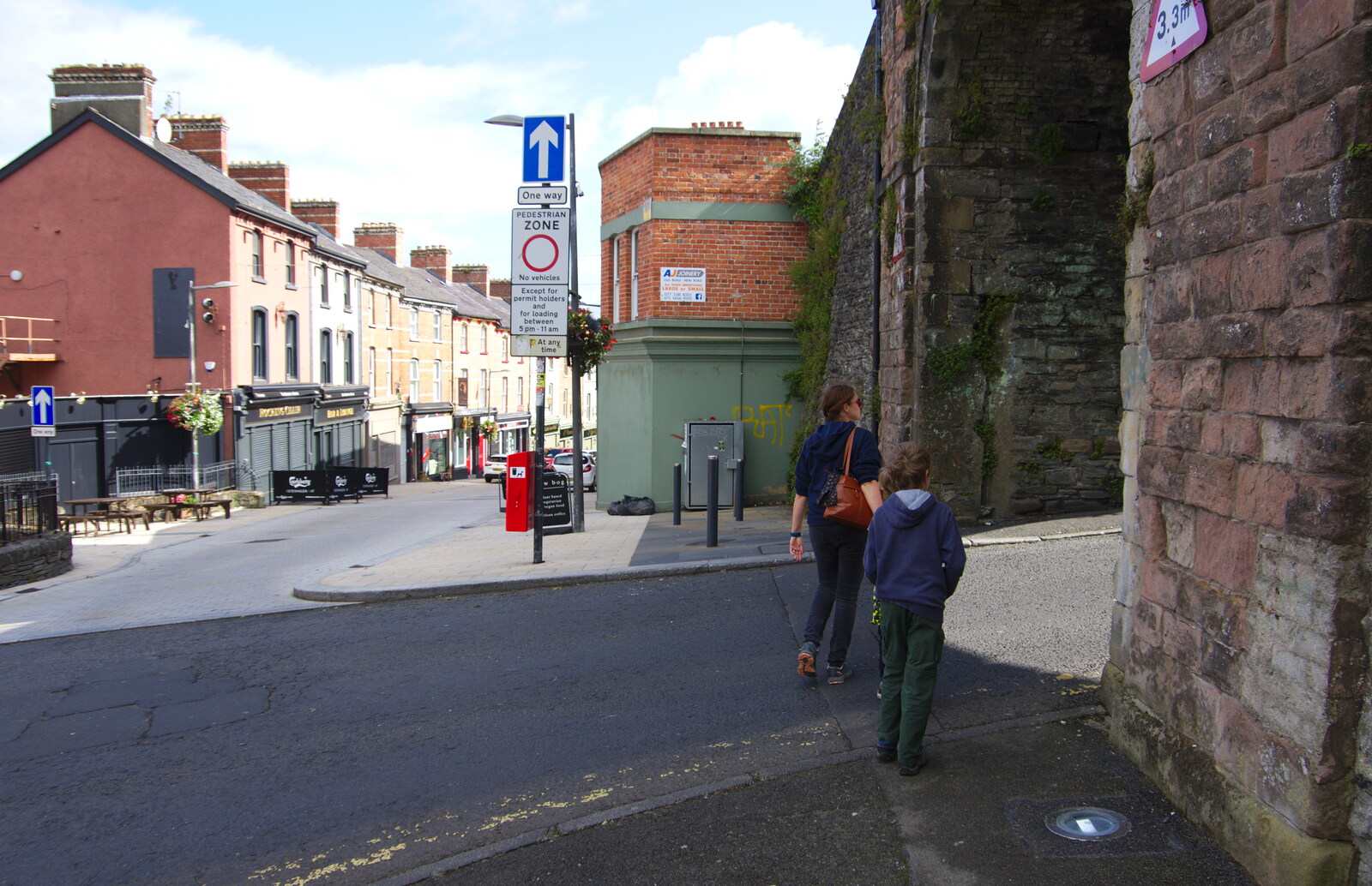 We enter the old city walls at Butcher Gate from A Day in Derry, County Londonderry, Northern Ireland - 15th August 2019