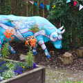 There's a nice musical painted bull in a garden, A Day in Derry, County Londonderry, Northern Ireland - 15th August 2019