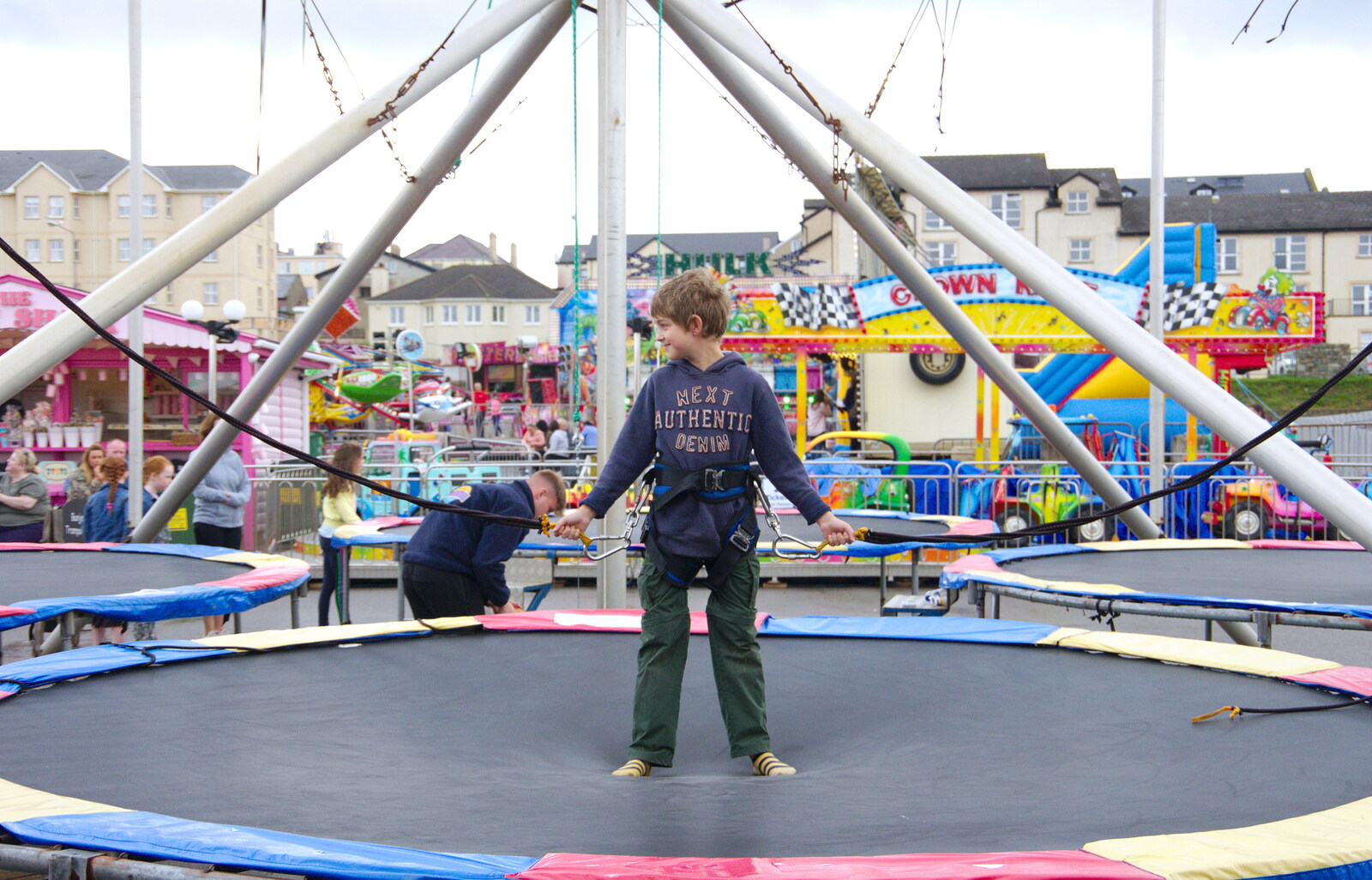Fred gets ready for a bounce from A Day in Derry, County Londonderry, Northern Ireland - 15th August 2019