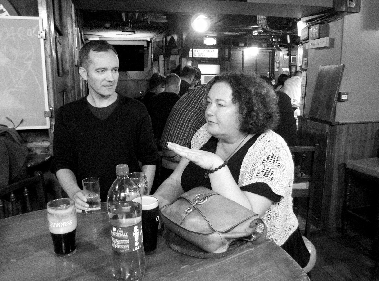 James and Louise in The Market Bar from Glencar Waterfall and Parke's Castle, Kilmore, Leitrim, Ireland - 18th August 2019