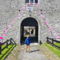 Harry walks through the castle entrance, Glencar Waterfall and Parke's Castle, Kilmore, Leitrim, Ireland - 18th August 2019