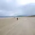 Isobel and the gang are as dots on the beach, Mullaghmore Beach and Marble Arch Caves, Sligo and Fermanagh, Ireland - 19th August 2019