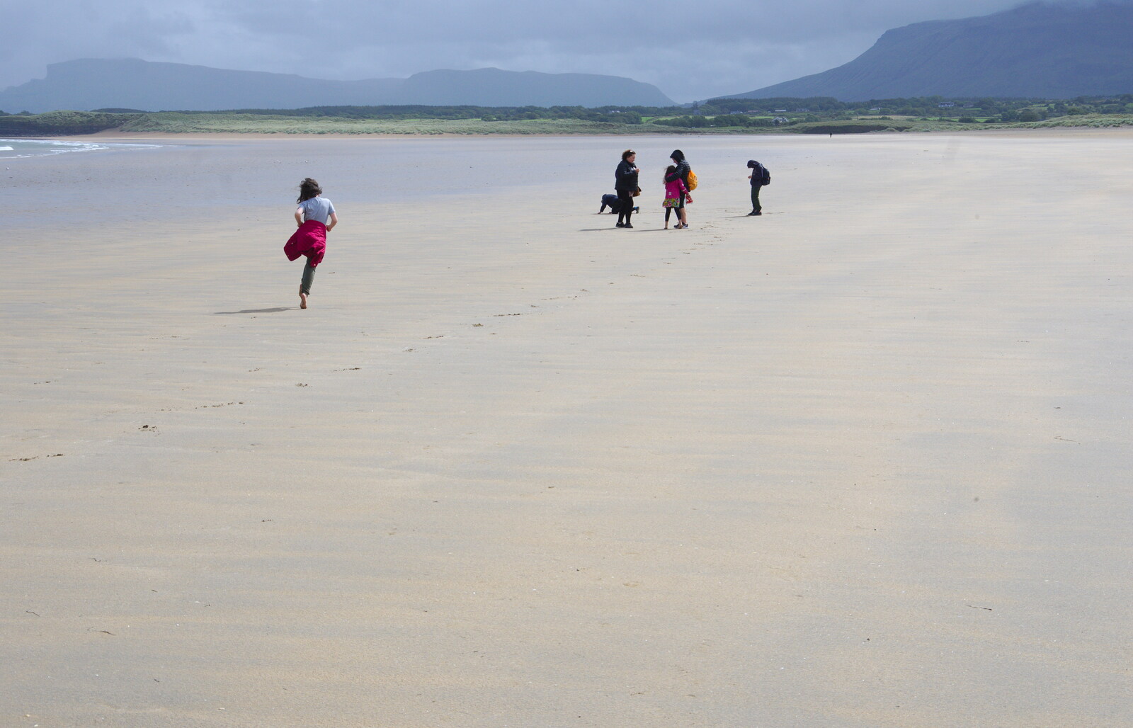 Fern races to catch up from Mullaghmore Beach and Marble Arch Caves, Sligo and Fermanagh, Ireland - 19th August 2019