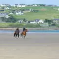 Some horses go out for a gallop, Mullaghmore Beach and Marble Arch Caves, Sligo and Fermanagh, Ireland - 19th August 2019