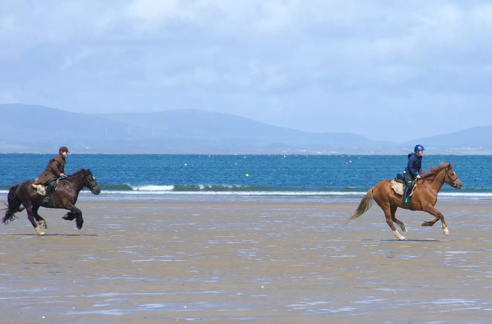 More galloping, from Mullaghmore Beach and Marble Arch Caves, Sligo and Fermanagh, Ireland - 19th August 2019