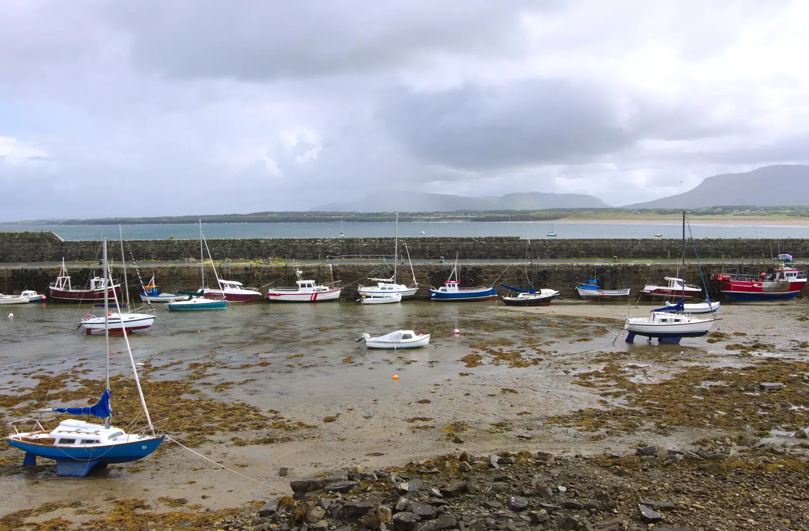 Boats in the harbour, from Mullaghmore Beach and Marble Arch Caves, Sligo and Fermanagh, Ireland - 19th August 2019