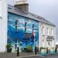 A house painted to look like the sea, Mullaghmore Beach and Marble Arch Caves, Sligo and Fermanagh, Ireland - 19th August 2019