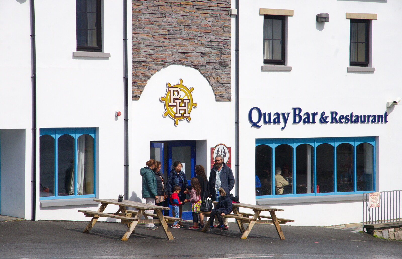Outside the Quay Bar from Mullaghmore Beach and Marble Arch Caves, Sligo and Fermanagh, Ireland - 19th August 2019