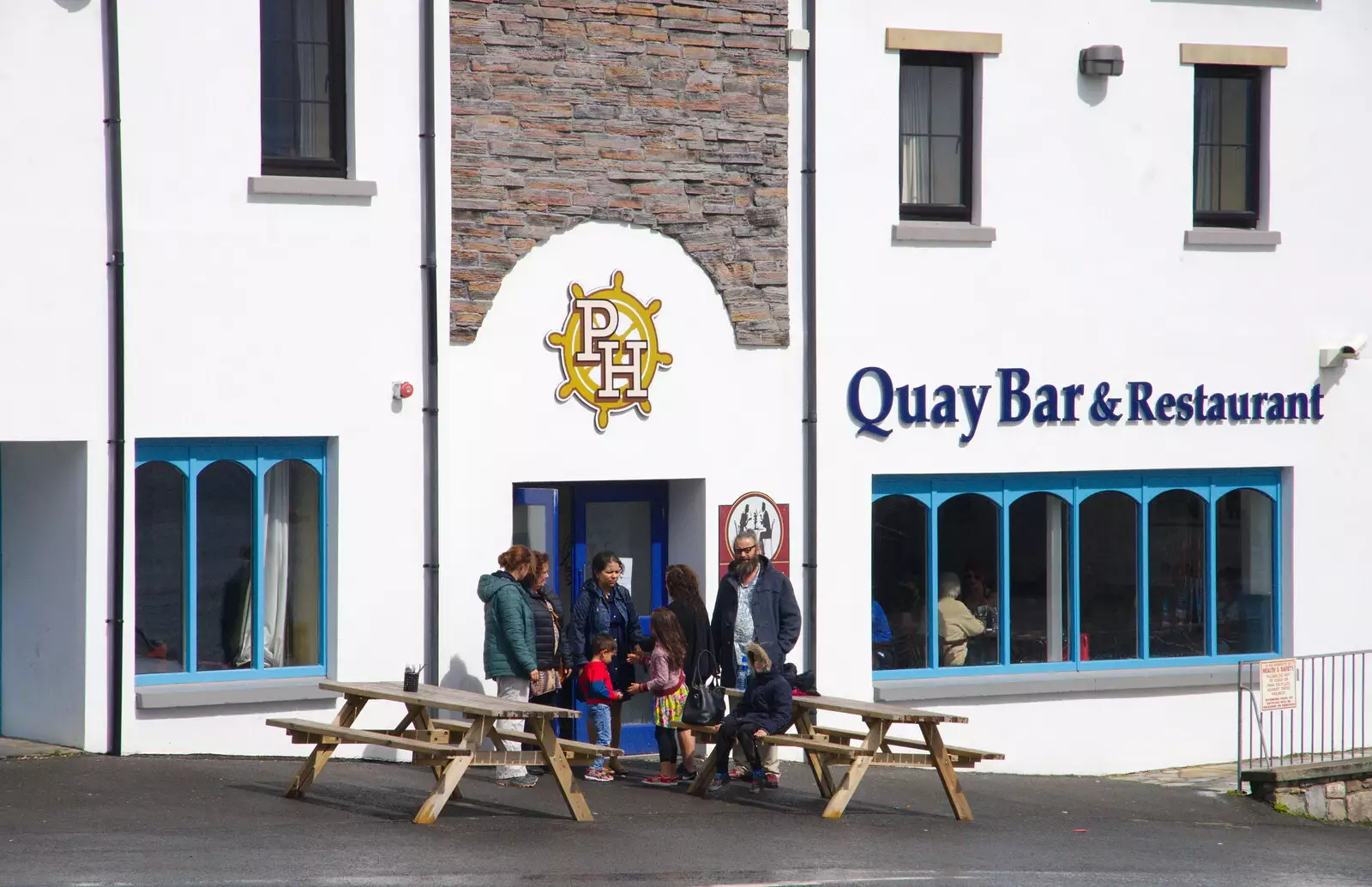 Outside the Quay Bar, from Mullaghmore Beach and Marble Arch Caves, Sligo and Fermanagh, Ireland - 19th August 2019