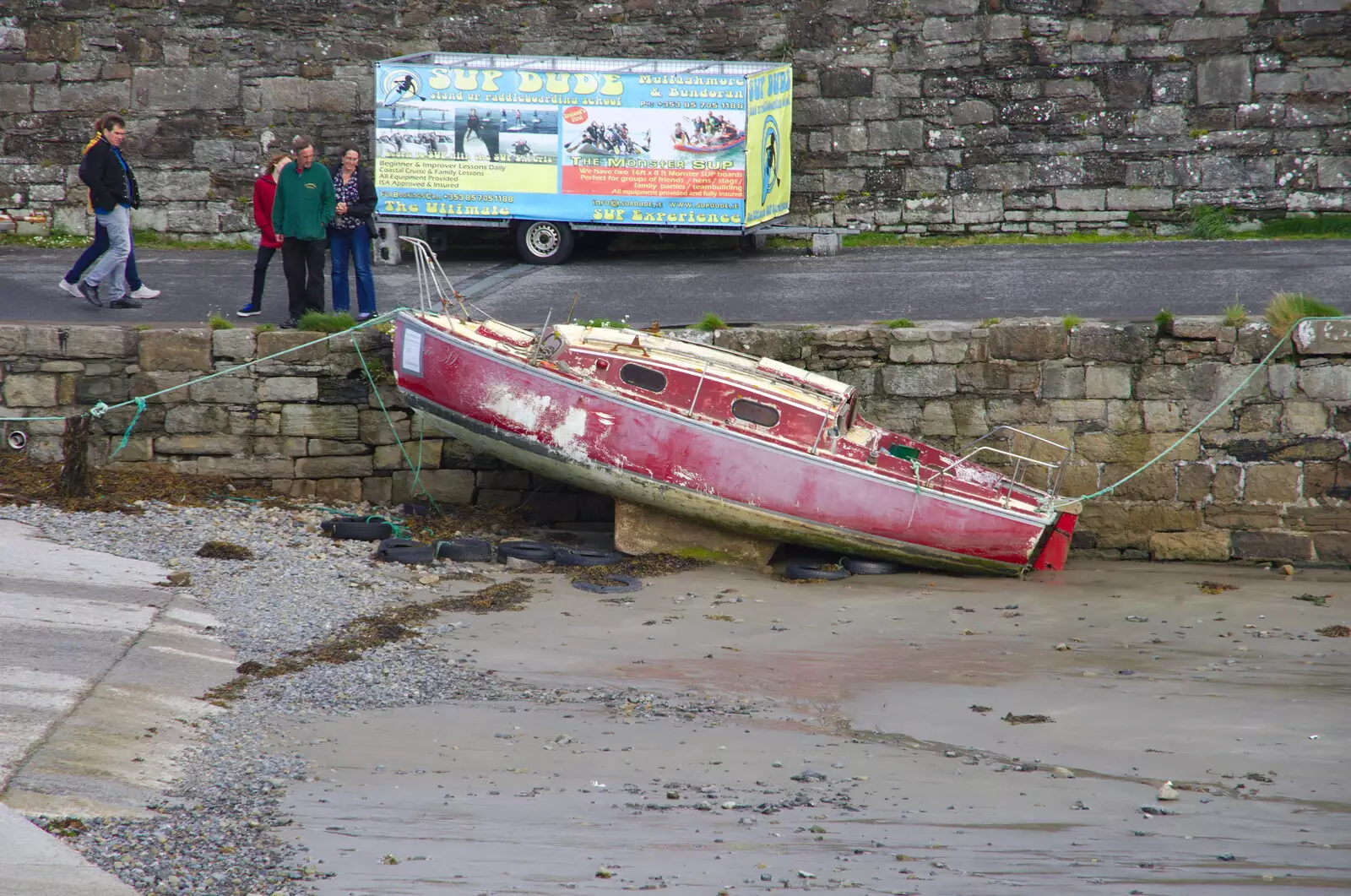 A derelict boat, from Mullaghmore Beach and Marble Arch Caves, Sligo and Fermanagh, Ireland - 19th August 2019