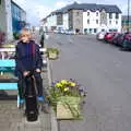 Harry on a bollard, Mullaghmore Beach and Marble Arch Caves, Sligo and Fermanagh, Ireland - 19th August 2019