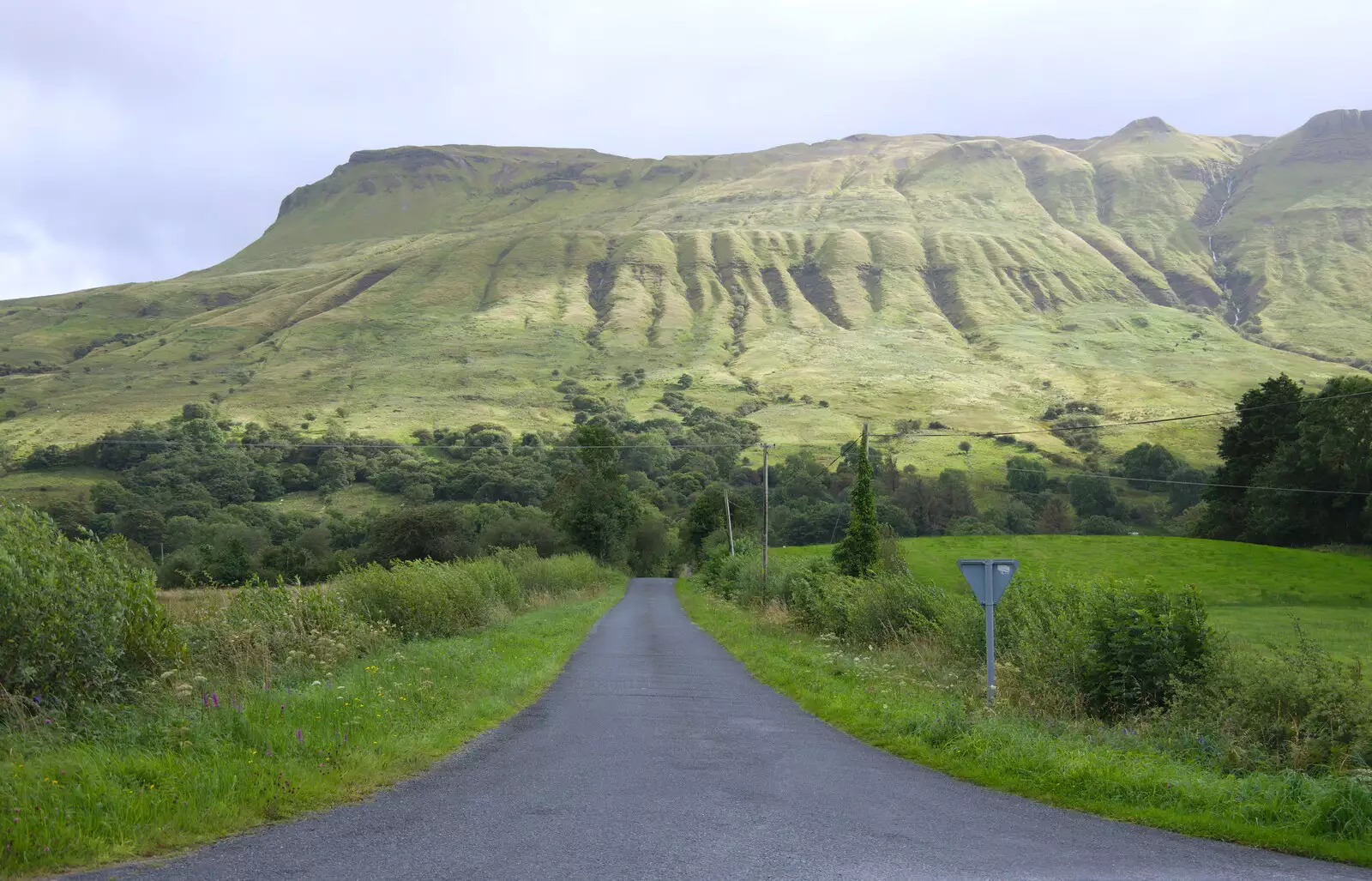 A road to somewhere, from Mullaghmore Beach and Marble Arch Caves, Sligo and Fermanagh, Ireland - 19th August 2019