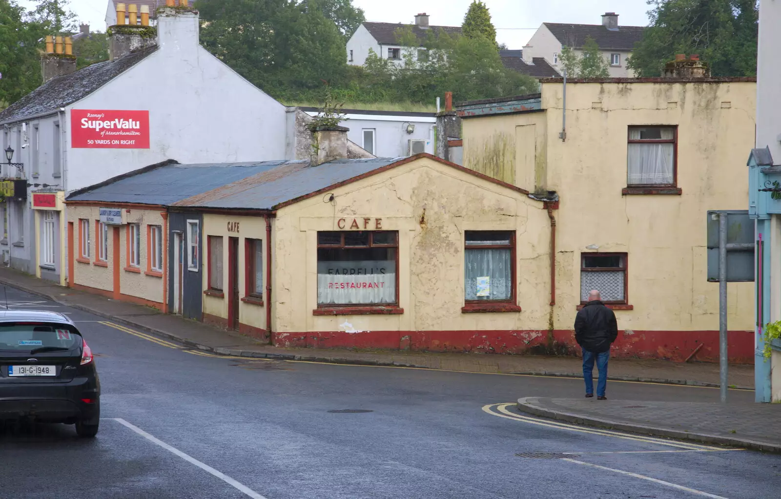 Another view of the derelict café in Manorhamilton, from Mullaghmore Beach and Marble Arch Caves, Sligo and Fermanagh, Ireland - 19th August 2019