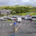 Isobel roams around the car park, Mullaghmore Beach and Marble Arch Caves, Sligo and Fermanagh, Ireland - 19th August 2019