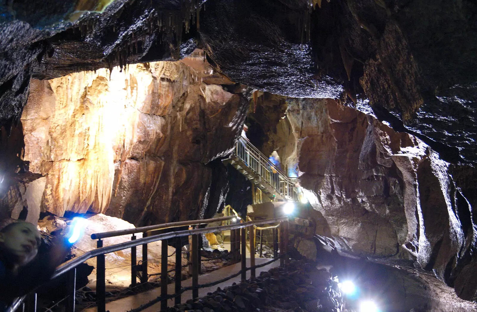 Inside the caves, from Mullaghmore Beach and Marble Arch Caves, Sligo and Fermanagh, Ireland - 19th August 2019