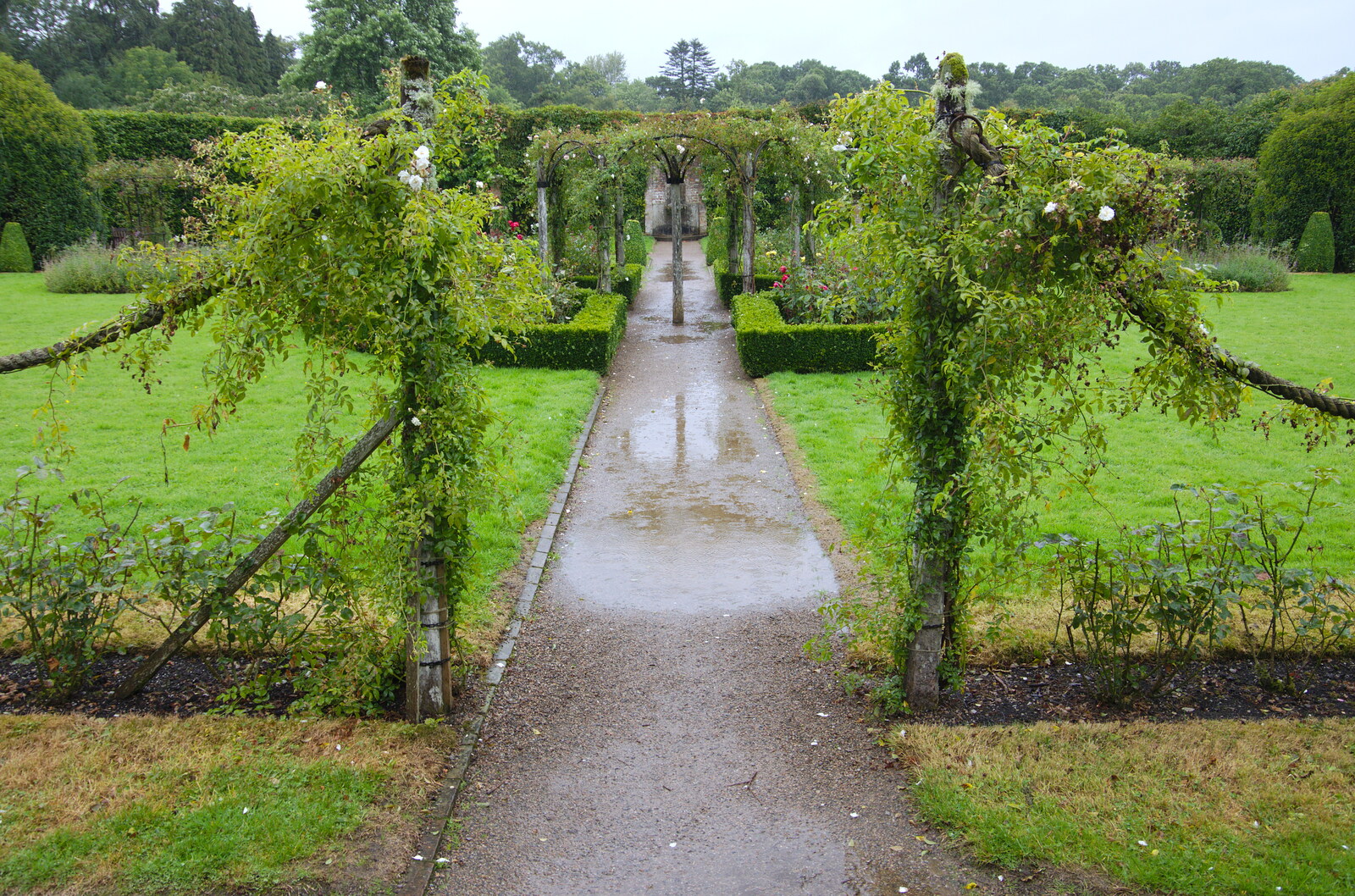 The ornamental gardens are a bit on the soggy side from Florence Court and a Postcard from Sligo, Fermanagh and Sligo, Ireland - 21st August 2019