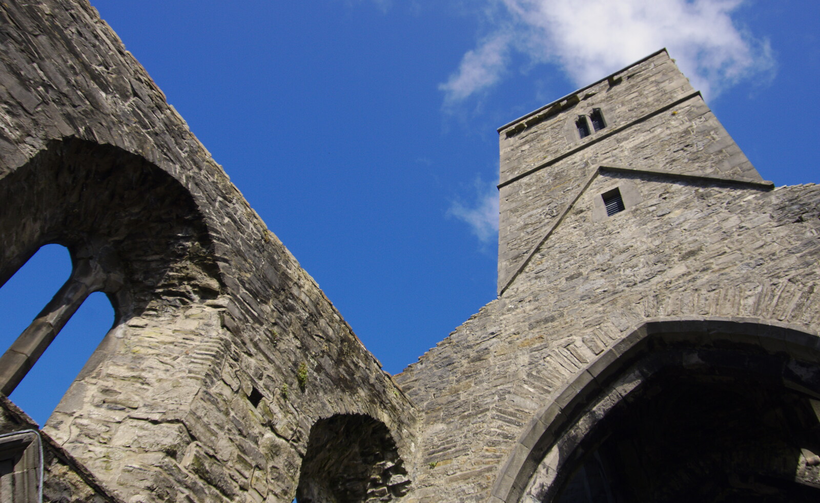 Sligo Abbey's tower from Florence Court and a Postcard from Sligo, Fermanagh and Sligo, Ireland - 21st August 2019