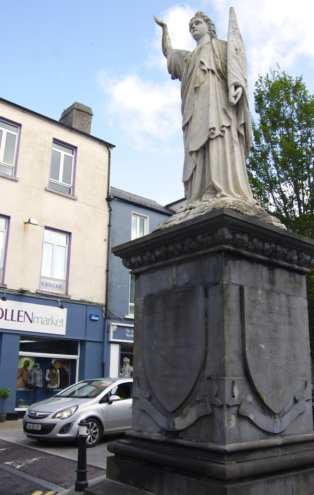 A weeping angel from Florence Court and a Postcard from Sligo, Fermanagh and Sligo, Ireland - 21st August 2019