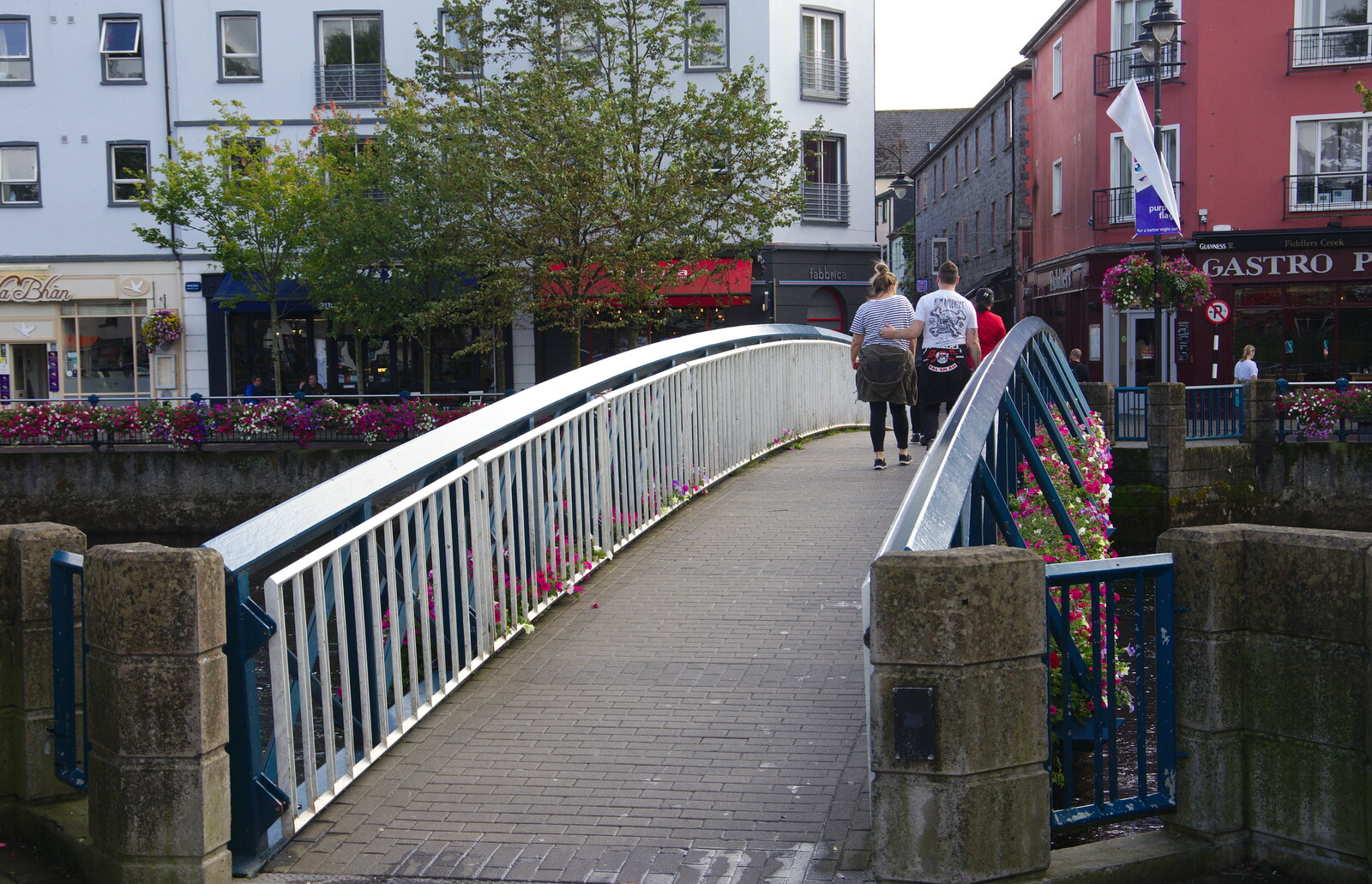 The footbridge over the Garavogue from Florence Court and a Postcard from Sligo, Fermanagh and Sligo, Ireland - 21st August 2019