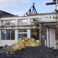 Destroyed building and a pile of fibreglass, Florence Court and a Postcard from Sligo, Fermanagh and Sligo, Ireland - 21st August 2019