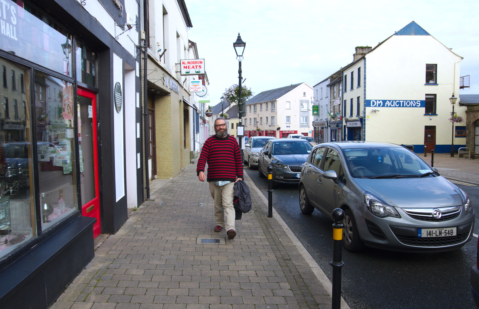 We see Noddy walking down Main Street from Florence Court and a Postcard from Sligo, Fermanagh and Sligo, Ireland - 21st August 2019