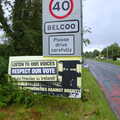 Anti-Brexit sign in Belcoo, Travels in the Borderlands: An Blaic/Blacklion to Belcoo and back, Cavan and Fermanagh, Ireland - 22nd August 2019