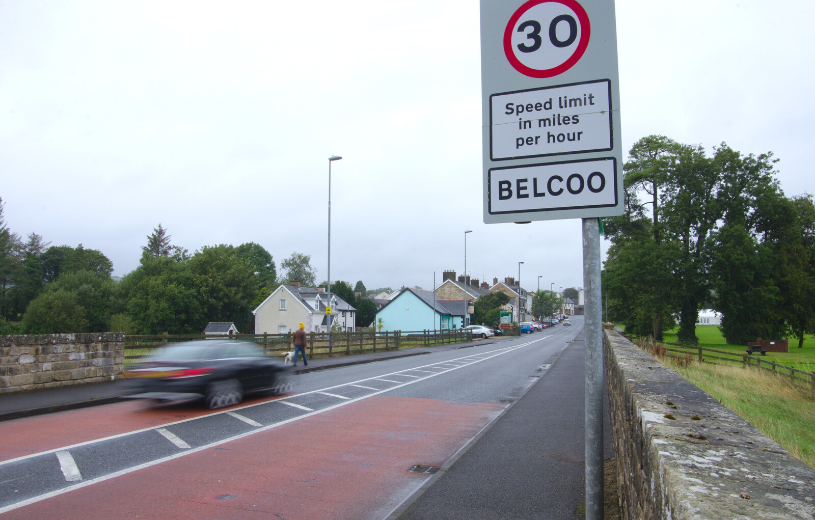 The only border is the speed-limit sign from Travels in the Borderlands: An Blaic/Blacklion to Belcoo and back, Cavan and Fermanagh, Ireland - 22nd August 2019