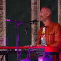 The keyboard player on a Nord Electro 6, Waxham Sands and the Nelson Head Beer Festival, Horsey, Norfolk - 31st August 2019