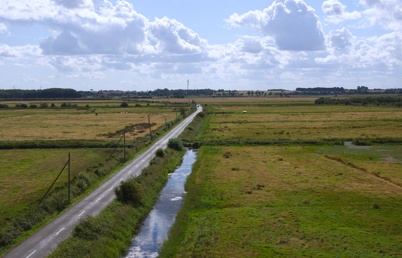 The road back to Martham from Waxham Sands and the Nelson Head Beer Festival, Horsey, Norfolk - 31st August 2019