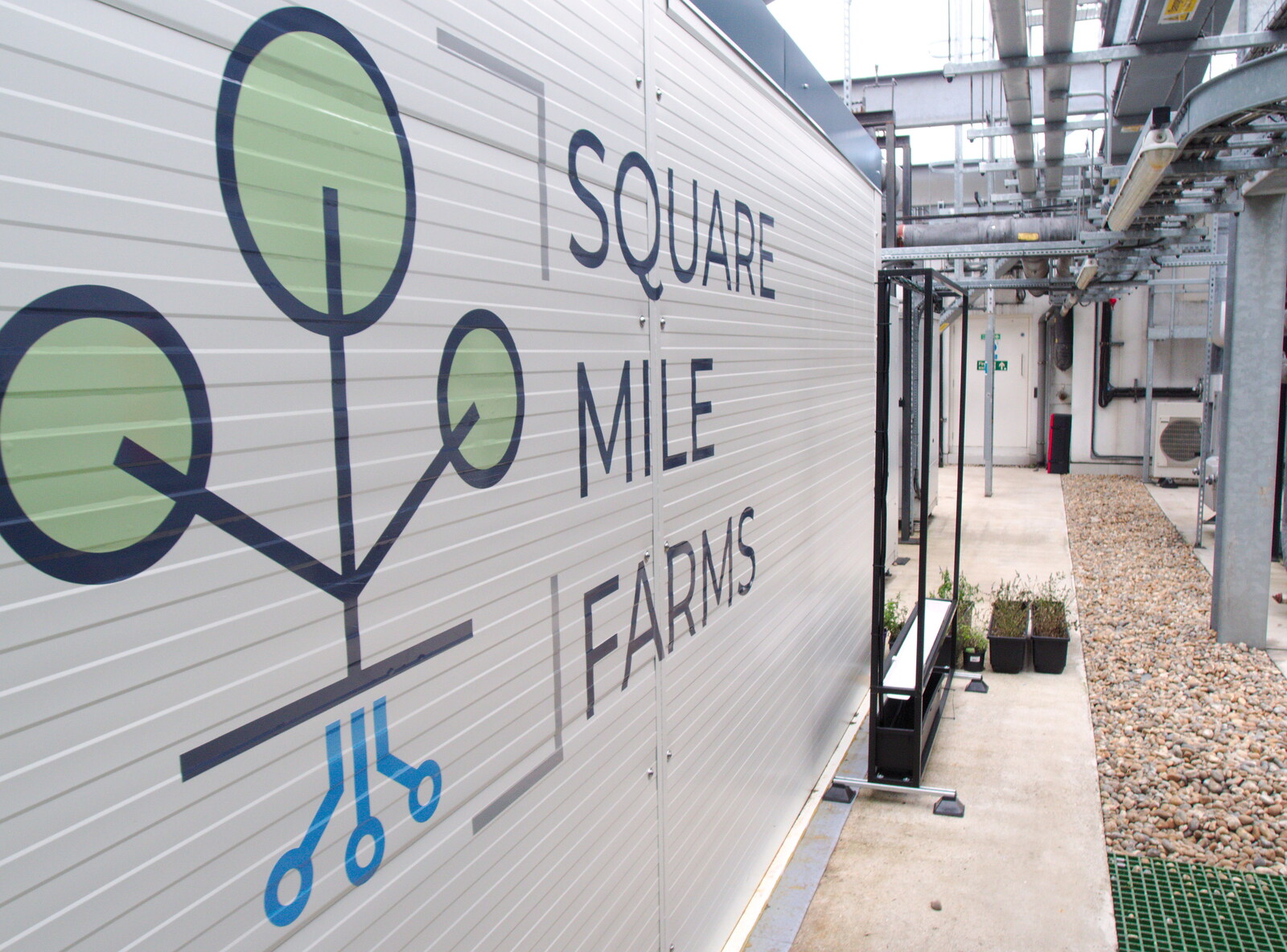 Square Mile Farms, on the roof from Up on the Roof: a Hydroponic City Farm, Kingdom Street, Paddington - 3rd September 2019