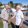 Grandad meets another RAF buddy, A Boat Trip on the River, Stratford upon Avon, Warwickshire - 14th September 2019