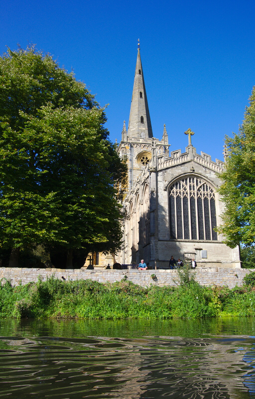 Holy Trinity Church from the river from A Boat Trip on the River, Stratford upon Avon, Warwickshire - 14th September 2019