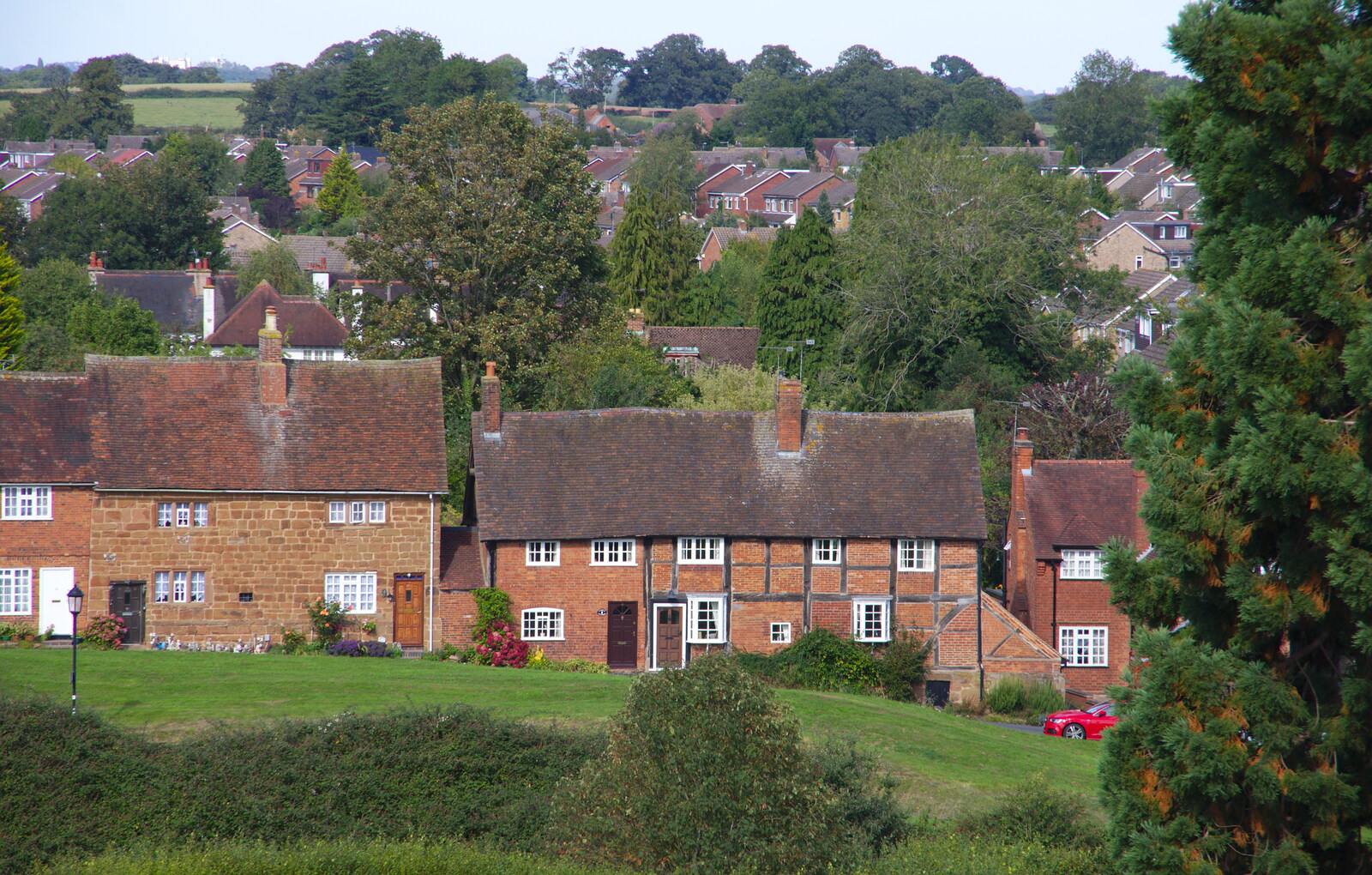 The village of Kenilworth from Kenilworth Castle and the 69th Entry Reunion Dinner, Stratford, Warwickshire - 14th September 2019