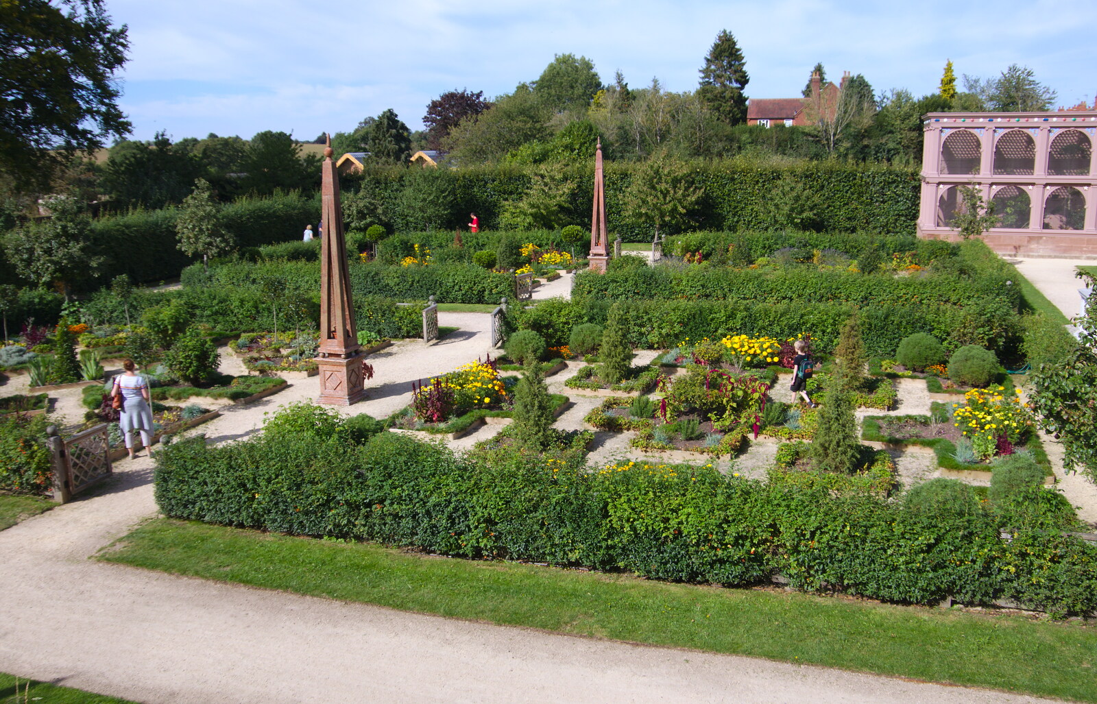 The Italianate garden from Kenilworth Castle and the 69th Entry Reunion Dinner, Stratford, Warwickshire - 14th September 2019