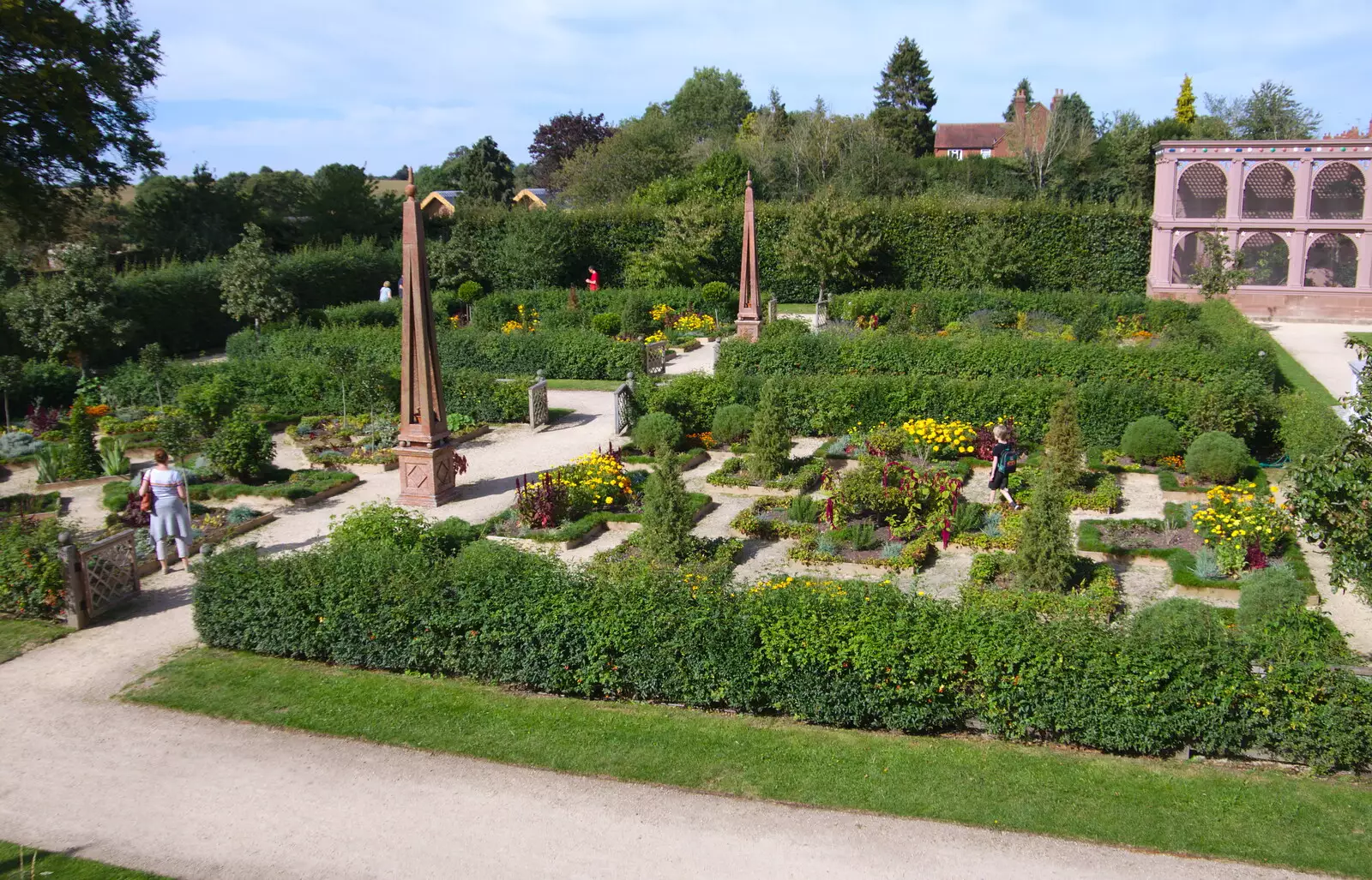 The Italianate garden, from Kenilworth Castle and the 69th Entry Reunion Dinner, Stratford, Warwickshire - 14th September 2019