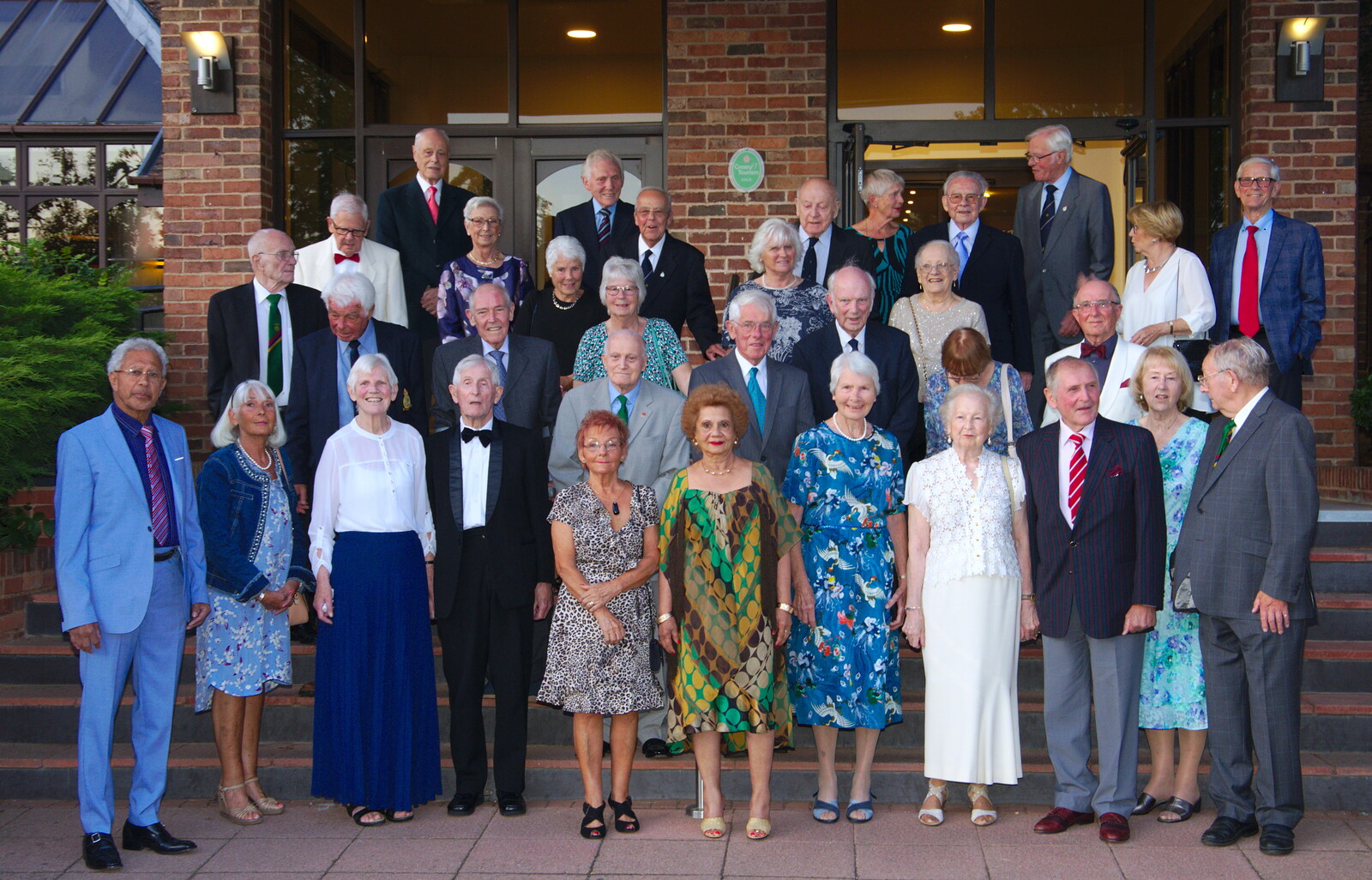 A group photo of the 69th Entry, plus partners from Kenilworth Castle and the 69th Entry Reunion Dinner, Stratford, Warwickshire - 14th September 2019