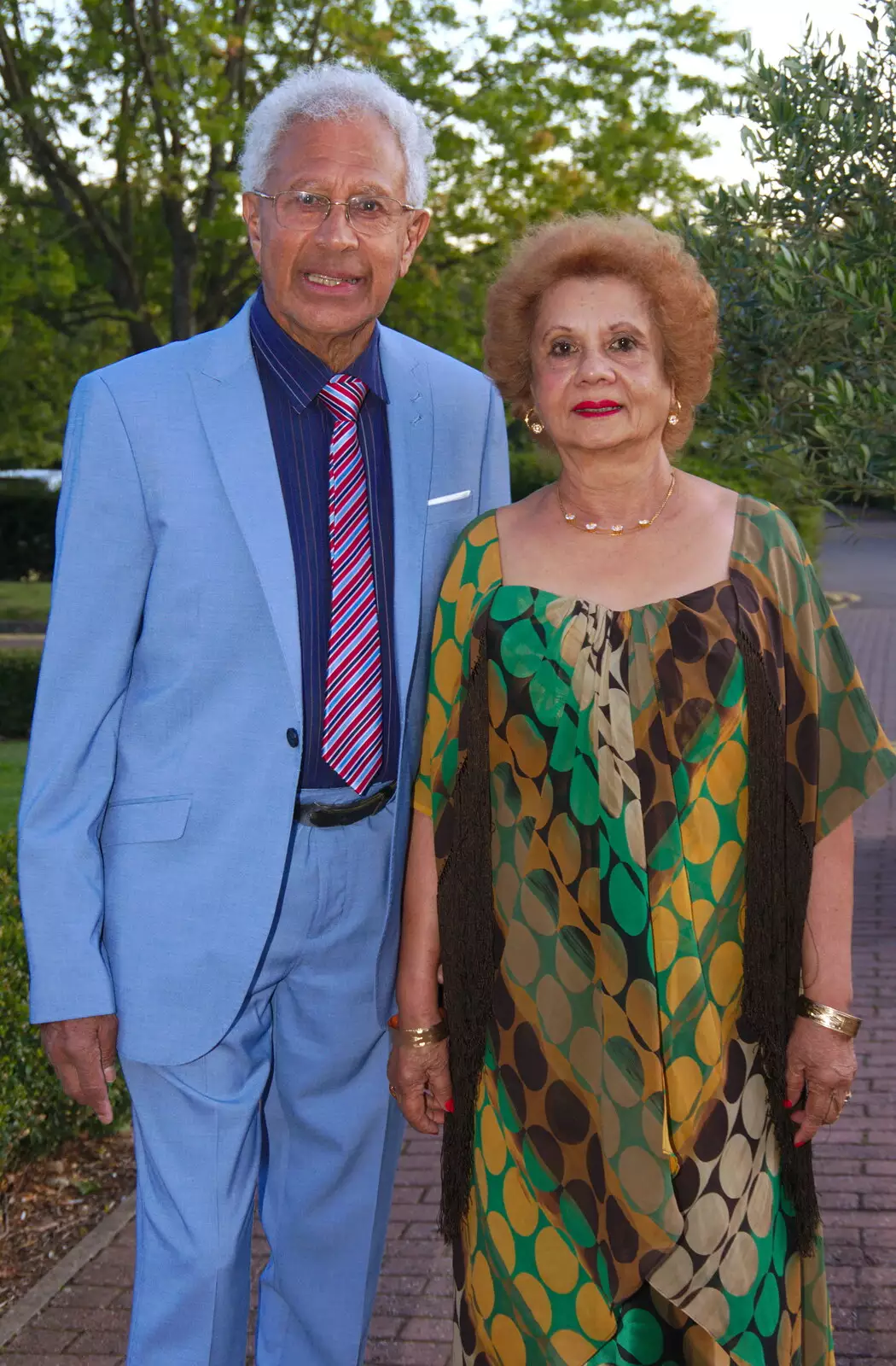 The guy from formerly-known-as-Ceylon and his wife, from Kenilworth Castle and the 69th Entry Reunion Dinner, Stratford, Warwickshire - 14th September 2019