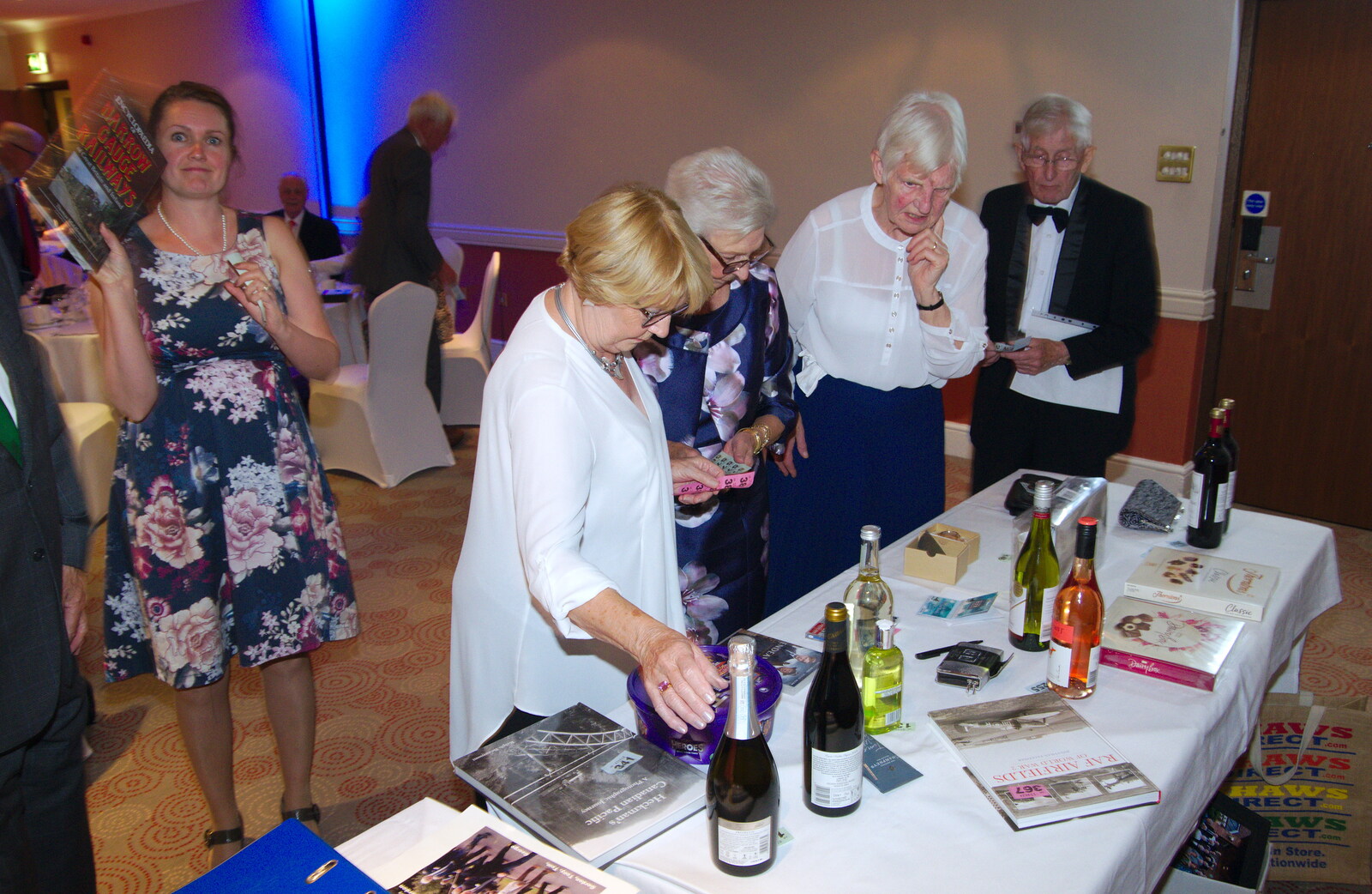 Isobel wins a book about narrow-guage railways from Kenilworth Castle and the 69th Entry Reunion Dinner, Stratford, Warwickshire - 14th September 2019